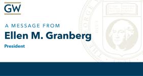 A message from President Ellen M. Granberg